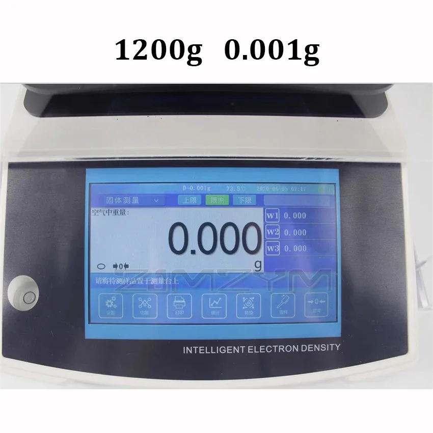 1200g 0.001g/cm3 Digital Density Meter Precious Metal Gold Automatic Soild Density Detector Tester Densitmeter 100-240V