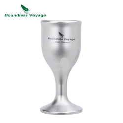 Boundless Voyage Titanium Mini Shot Glasses Wine Drinking Cups Small Fancy Drinkware for Tequila Whiskey 15ml Ti3078D