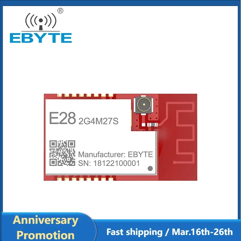 SX1281 LoRa BLE Development Board With PCB Antenna Small SMD 2.4GHz Wireless Module Long Range EBYTE E28-2G4M27S