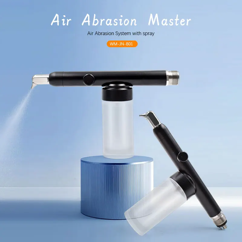 JUMTOP Dental Aluminum Oxide Micro Blaster Sandblasting Gun Air Abrasion Polisher with Water Spray for Teeth Whitening