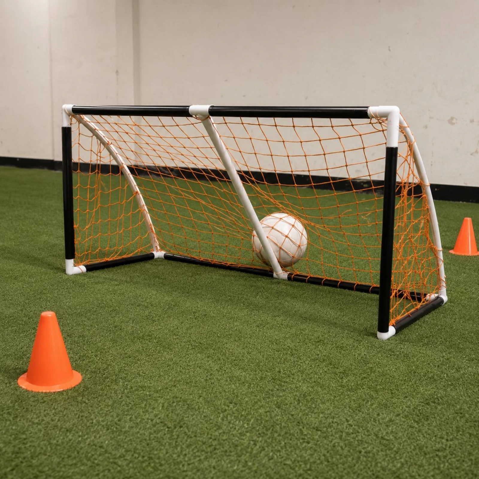 Tragbares Fußballtor, orangefa – Outdoor Sports Net Bewertung und Preis
