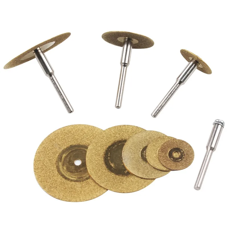 10pcs/set gold titanium coated diamond cutting blade 16mm-60mm for Glass marble ceramic tiles