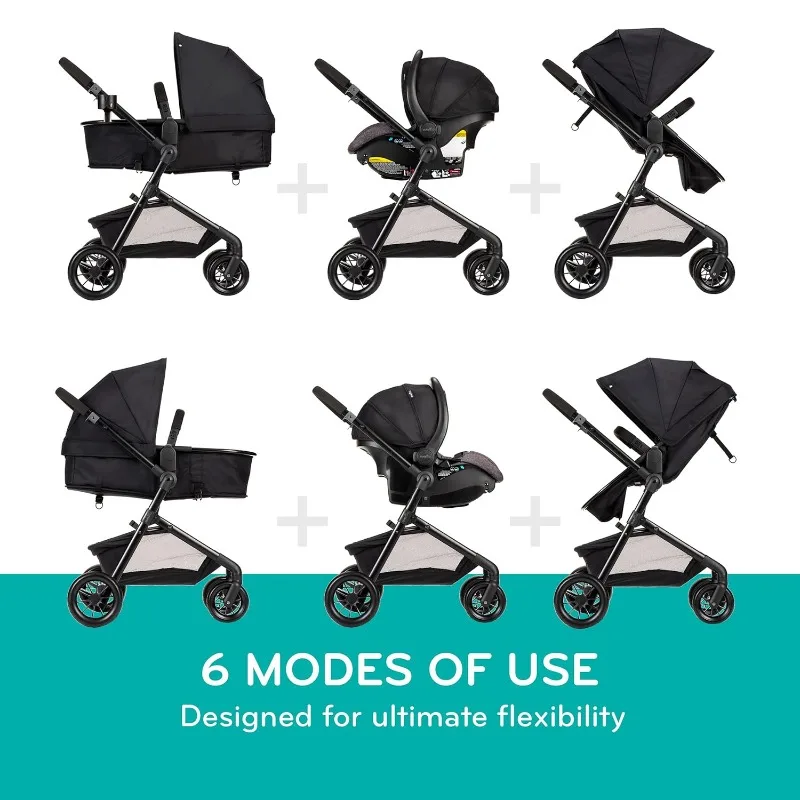 Pivot Modular Travel System with LiteMax Infant Car Seat with Anti-Rebound