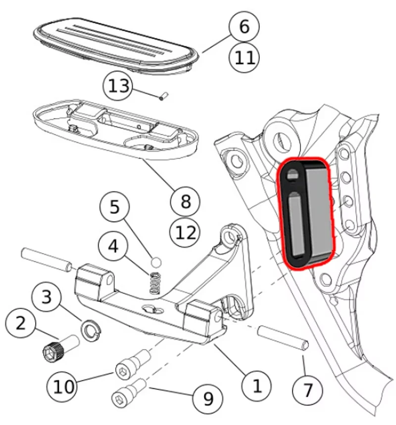 ملحقات لوحة الأرضية باللون الأسود اللامع مقاس 1 بوصة (25.4 مم) للركاب 2010+ دراجات نارية Harley FL - سهلة التركيب