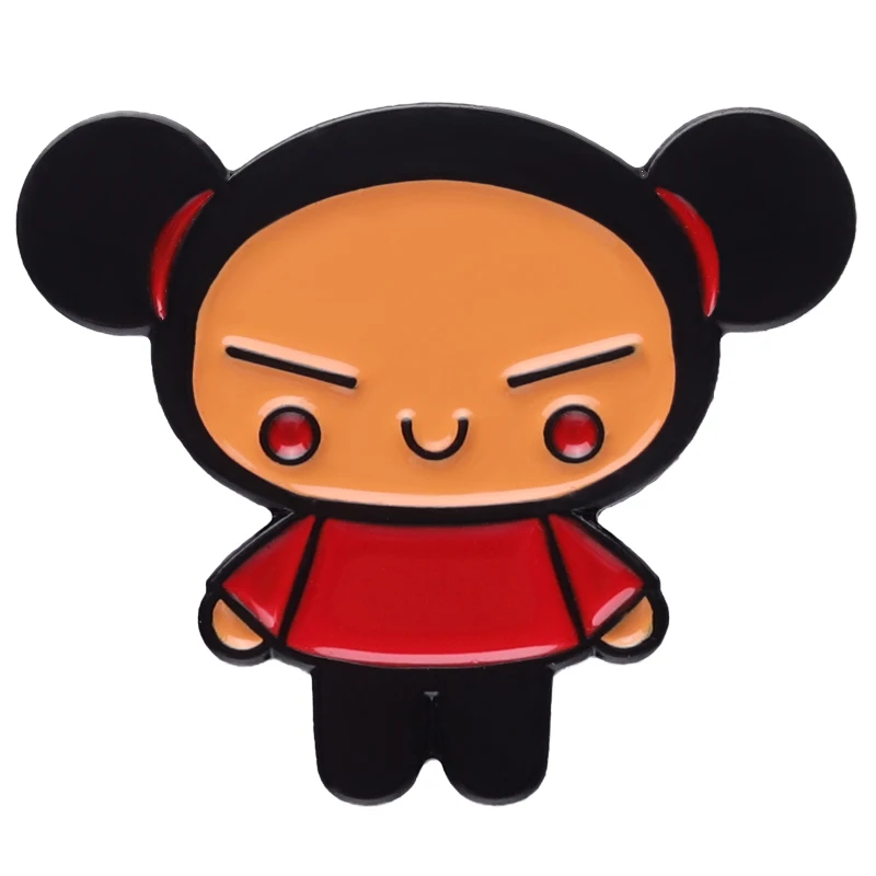 Cartoon Doll Anime Hard Enamel Pin image