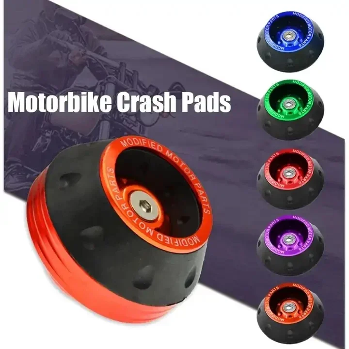 2/4Pcs Universal Motorcycle Wheel Protection Crash Pad Motorbike Crash Protectors Alloy Motocross Falling Front Fork Slider Cups