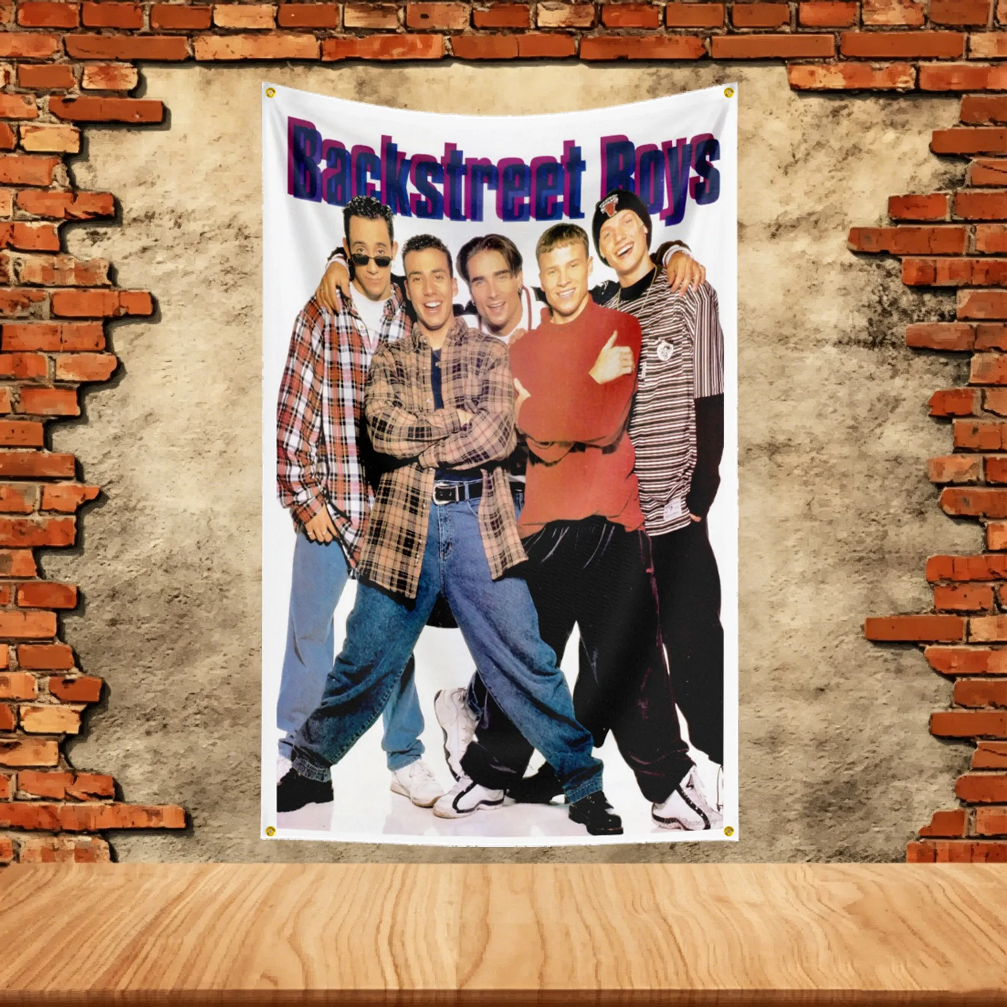 Music Band Flag  for Back street Boys Fans Banner HD Print Background Garage Bedroom Living Room Dorm Wall Decor Tapestry