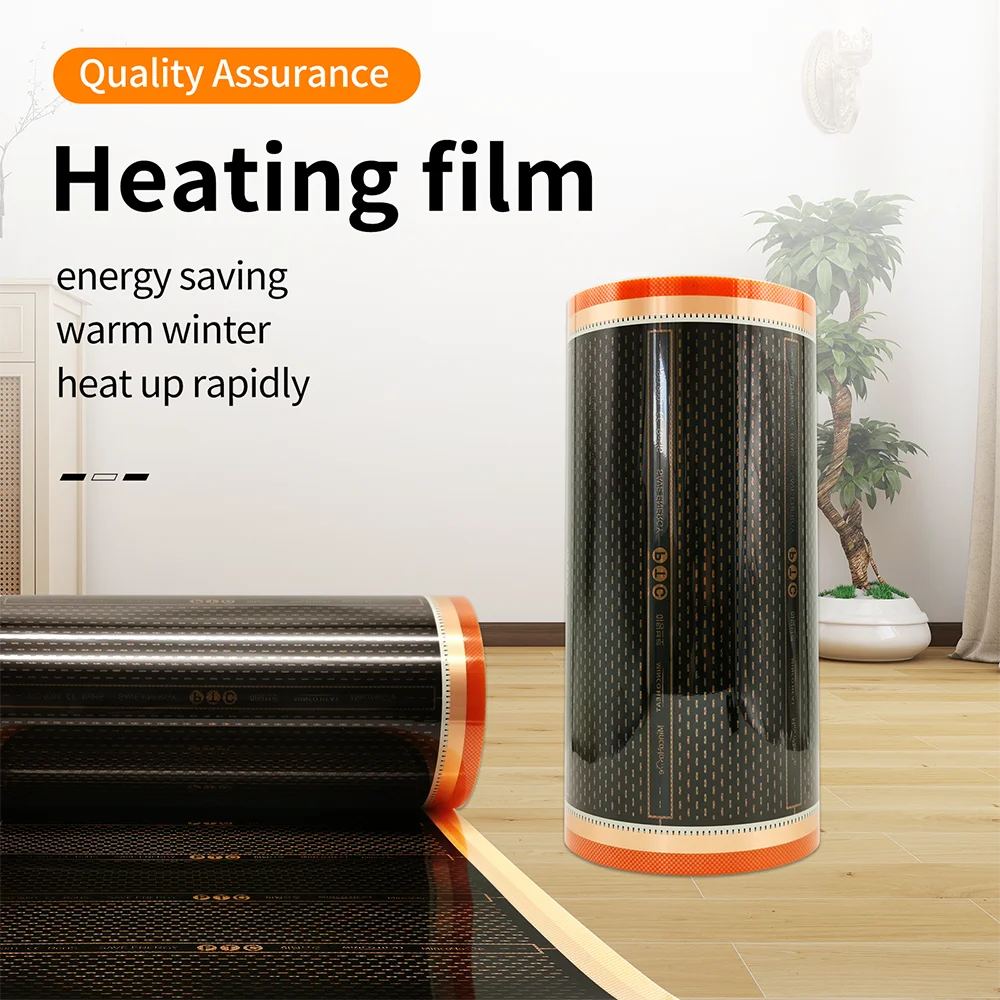 MINCO HEAT 150w/m2 Graphene PTC Heating Film Infrared AC200~240V about 45C Warm Floor Heating Mat