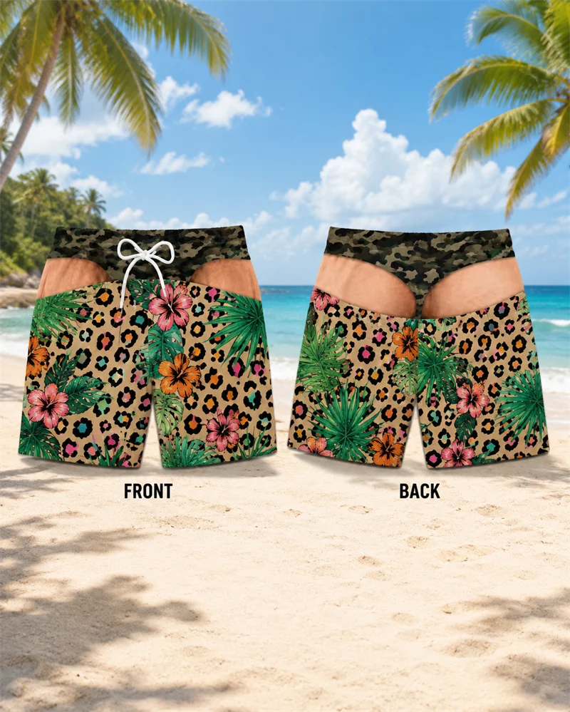 Plant Parenthood - Mens Hawaiian Parrot Beach Shorts Tropical