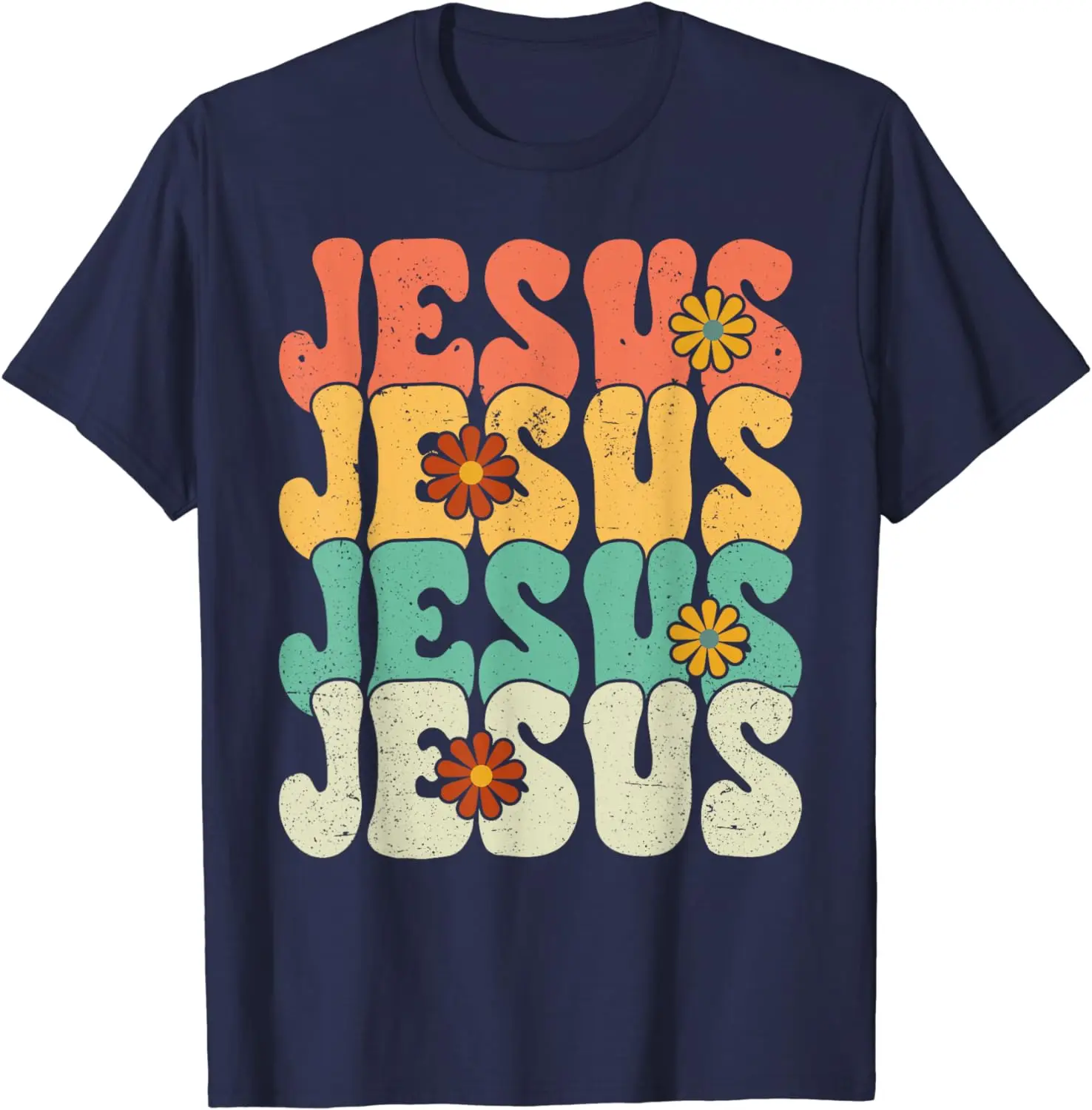 Christian Retro Jesus Religious Faith God 70s T-Shirt