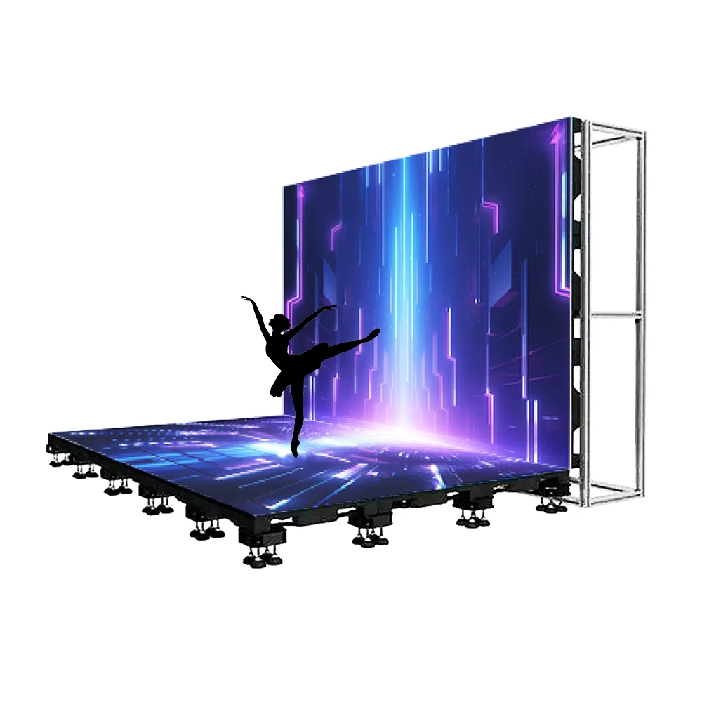 Intelligent Interaction KTV Dance Floor LED Display Smart Floor Tile Display Screen Explosion Proof Outdoor Retail Store IP65