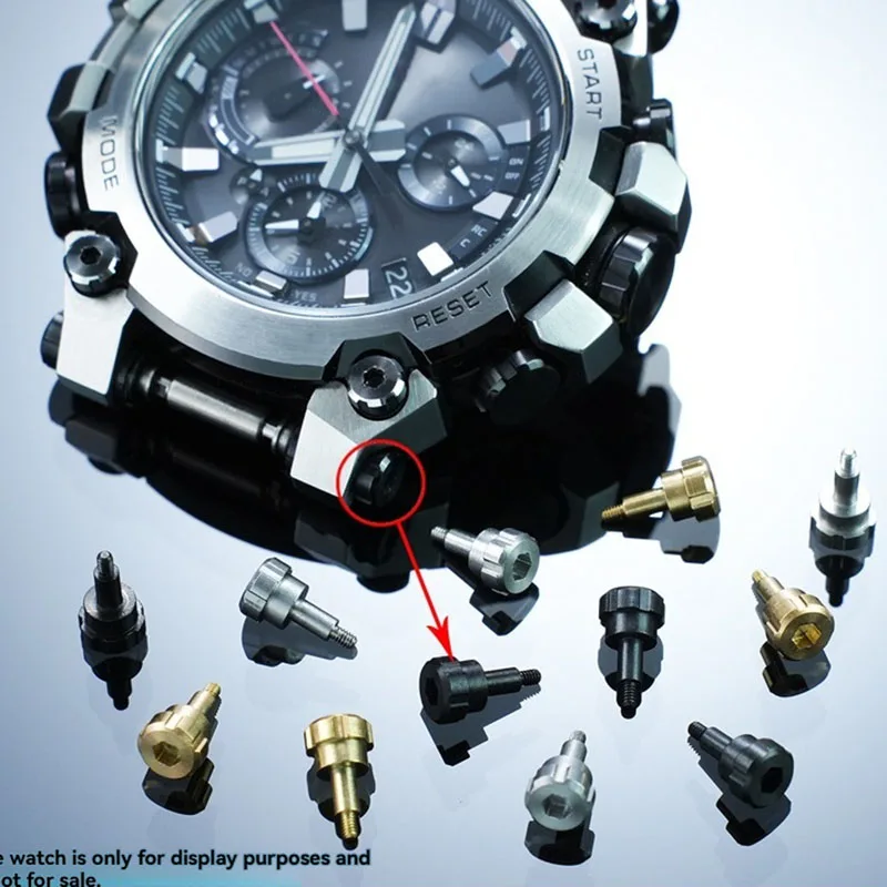 MTG-B3000 Watch Side Screws for G-SHOCK Casio MTG B3000 Dial Watch Case Strap Connection Screw Nuts Watch Repair Accessories Men