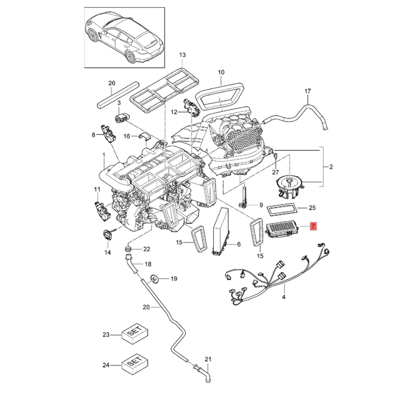 A21F-97062442305 Air Conditioning Blower Module Adjustment Resistors For Porsche Panamera 970 2010-2016 Accessories 97062442304