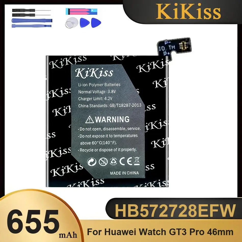 

Аккумулятор HB572728EFW для смарт-часов Huawei Watch GT3 Pro 46 мм, с инструментами для замены