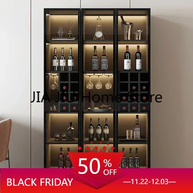 Wall Display Wine Cabinets Living Room Luxury Modern KitchenSimplicity Glass Botellero Vino Bar  Wine Cabinets Furniture QF50JG