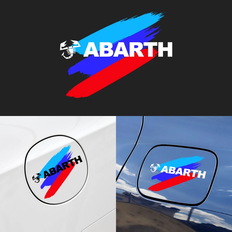 

Car Logo Fuel Tank Sticker Auto Waterproof Tank Body Badge Decals For Abarth- 500 595 1100 Stilo Ducato Palio Punto 2021 logo