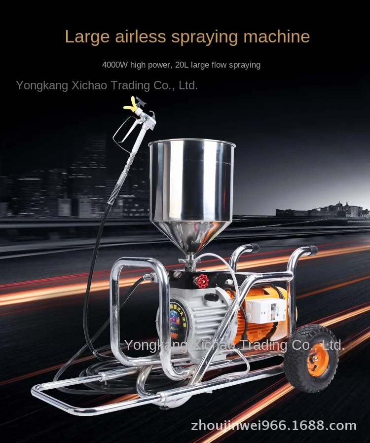 

Gold Seller Electric High-pressure Airless Spraying Machine 220V High-power Paint Putty Latex Paint Engineering Coating Spray Gu