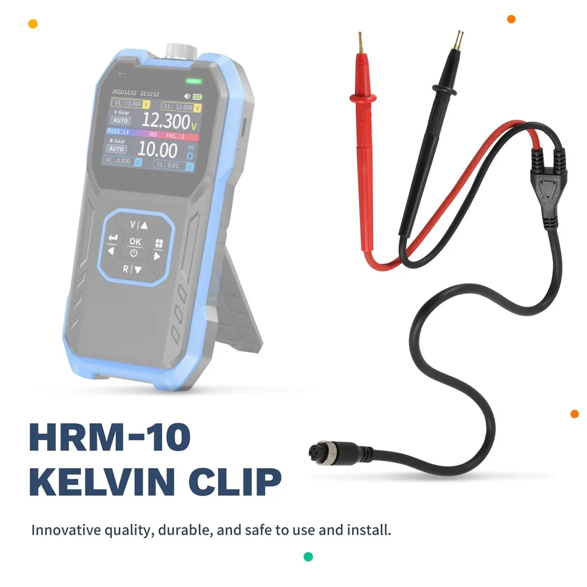 High-quality measuring tools HRM-10 Battery Internal Resistance Meter Testing Probe Accessory in Stock
