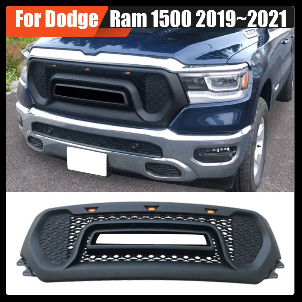 

Modified Radiator Trims Cover Racing Grill Grills Hood Mesh Front Grille Upper Bumper Grilles For Dodge Ram 1500 2019~2021
