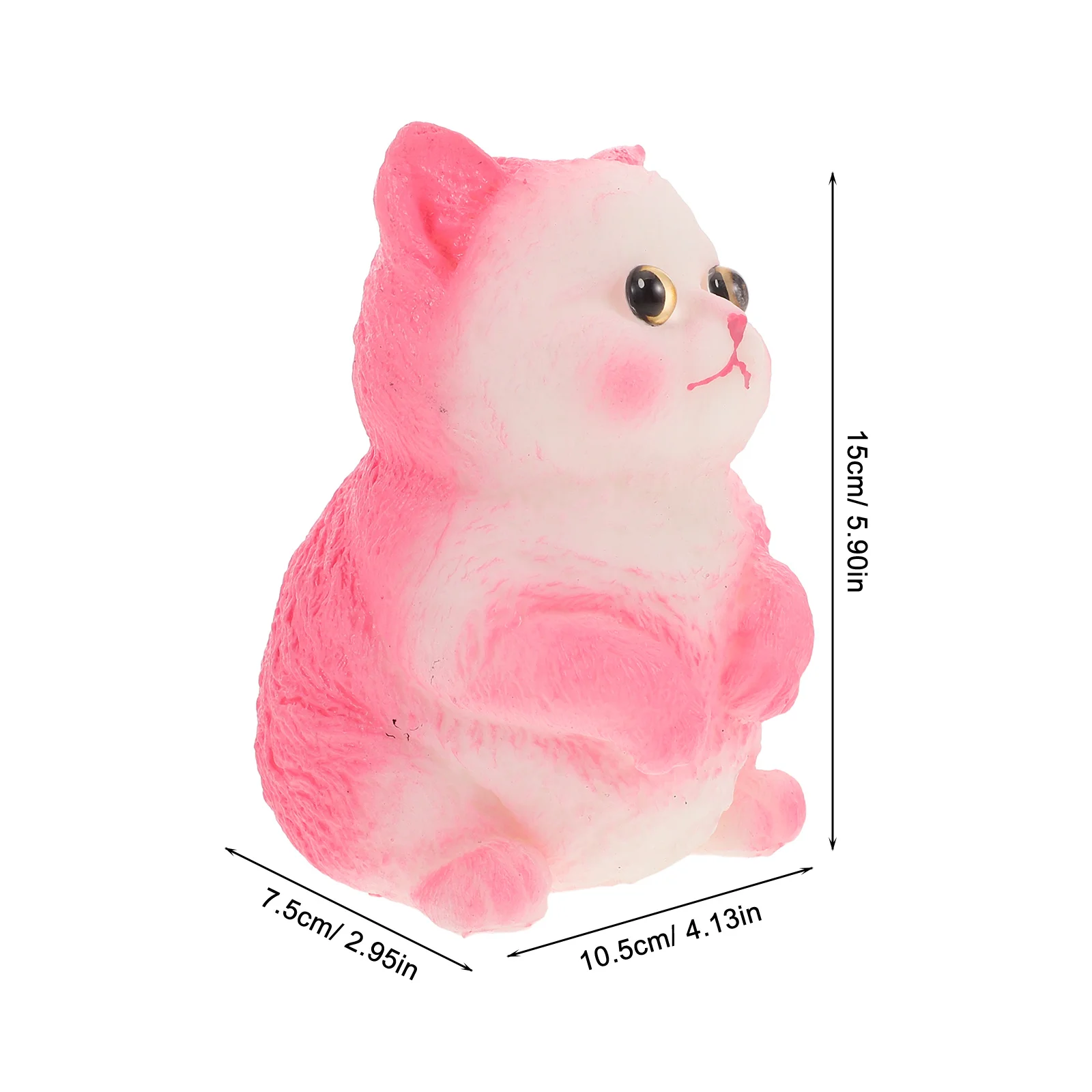 محاكاة القط ضغط تململ تصميم واقعي لمسة ناعمة لتخفيف التوتر للأطفال البالغين في المنزل والمكتب والسفر والحفلات #2