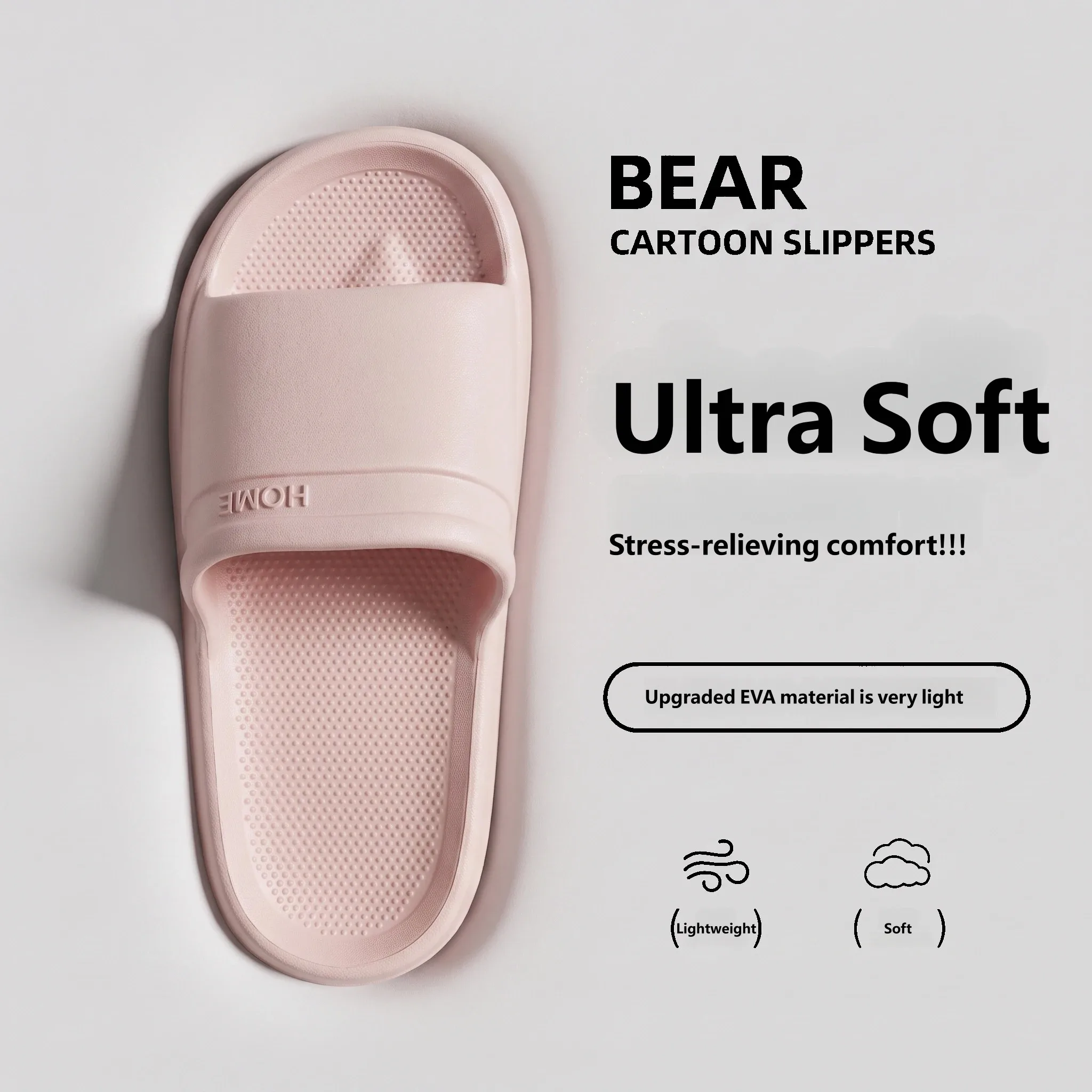 Women EVA Home Slippers Ultra Soft Lightweight Indoor Slides Non Slip Bathroom Casual House Sandals