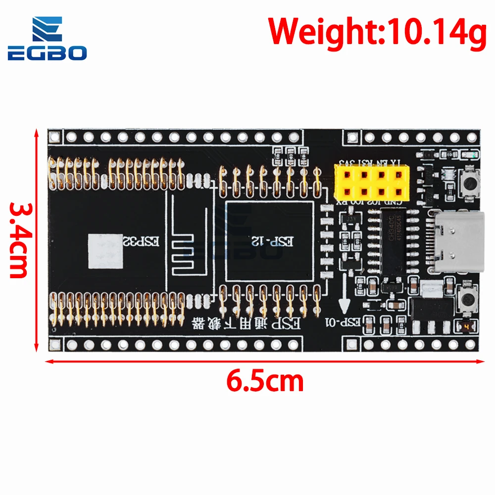 ESP32-WROVER 개발 보드 테스트 프로그래머 소켓 다운로더, ESP-01 ESP01S ESP12 ESP32 어댑터 CH340, ESP8266, 1-10 개