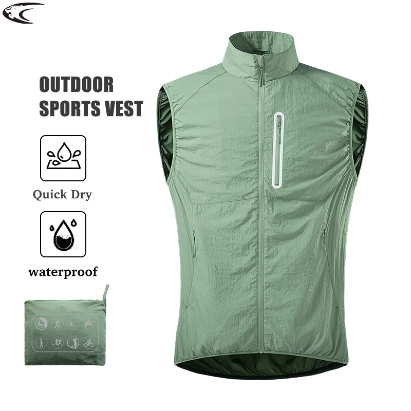 

LNGXO Summer Working Vest Men Women Waterproof Self-Storage Running Vests Unisex Mountaineering Camping Hiking Sleeveless Jacket