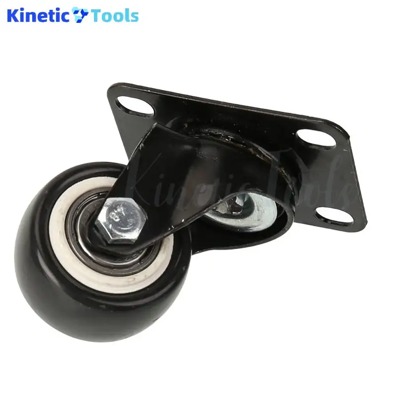 عجلة عالمية ماسية ذهبية مقاس 1.5 بوصة مع بكرة فرامل صغيرة - عجلات صامتة ومقاومة للاهتراء مصممة للمعدات الخفيفة I #6