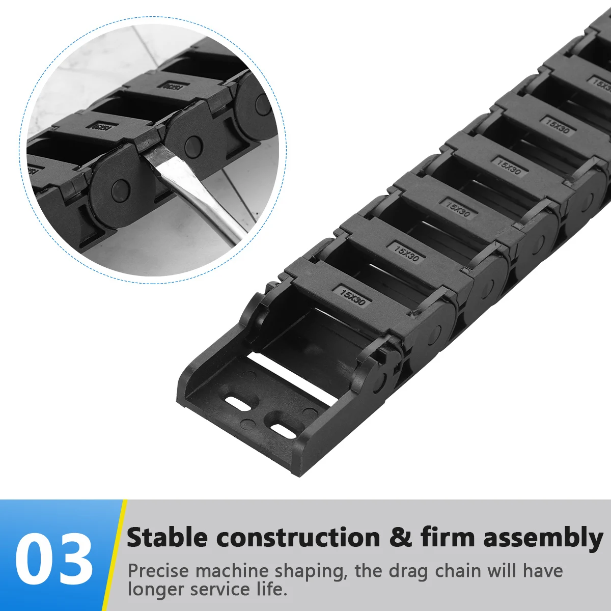 

cnc cable chain nested Drag Chain black plastic chain cable carrier chain plastic drag chain cnc drag chain