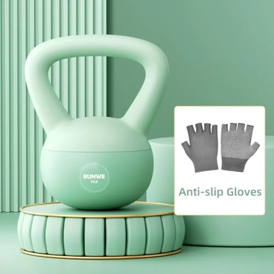 

Мягкая гиря RUNWE 25, 20, 15, 10, 5 фунтов, наполненная железным песком, ударопрочная, для силовых тренировок, для женщин и мужчин