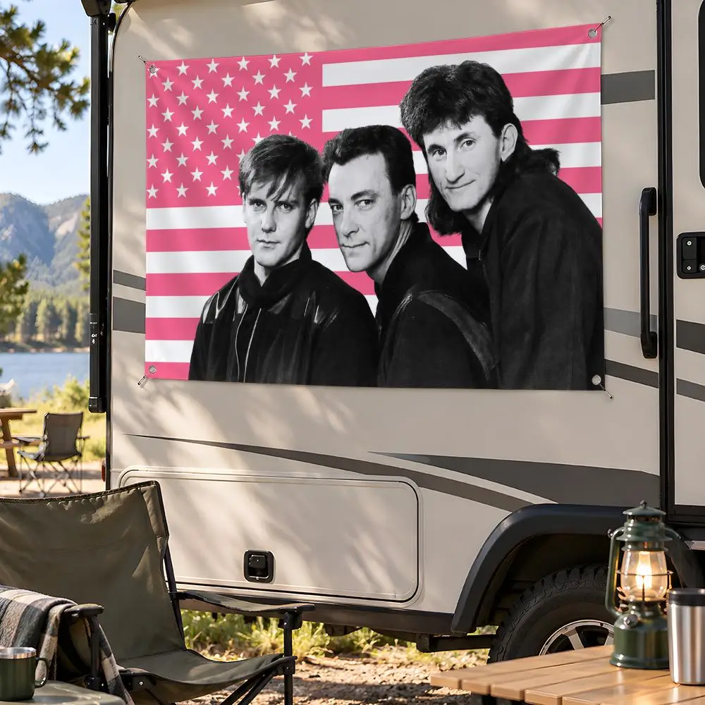 Band Progressive Rock Rush Flags Fan Flag Banner Wall Hanging Outdoor Yard Camping Dorm Garage Party Home Decor Gift