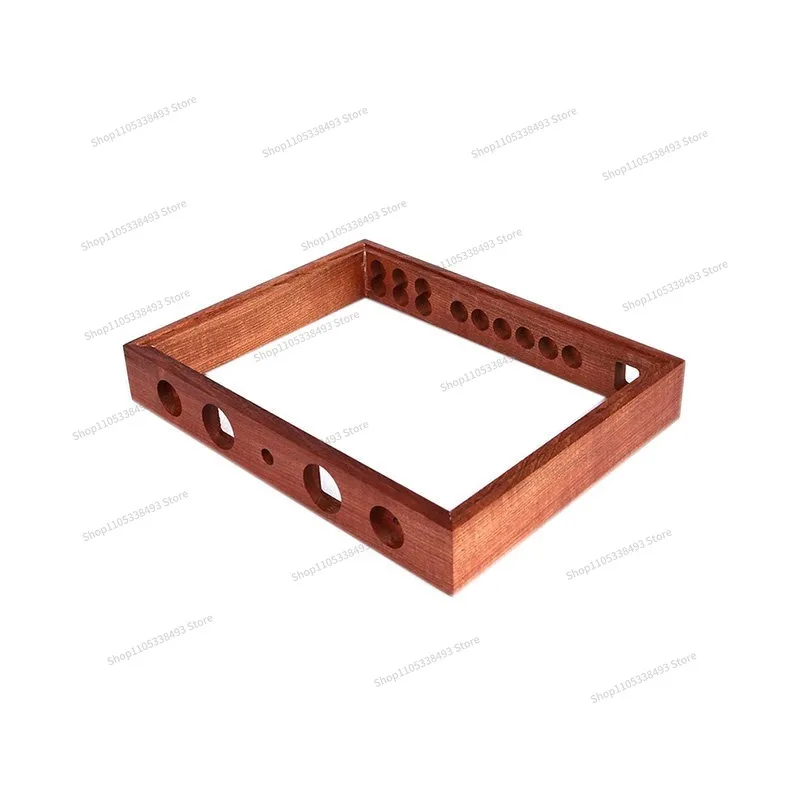 For QN4306 Solid Wood Electronic Tube, Power Amplifier Chassis, Bile Machine Wooden Box 430MM Wide 45MM Watch Head Hole