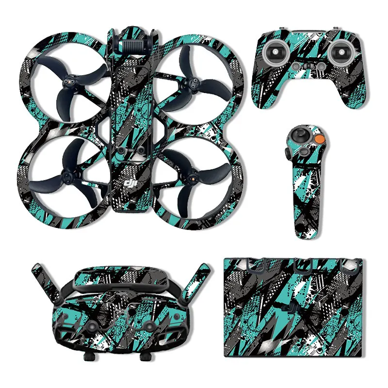 Cartoon Decorative Sticker Film For DJI Avata2 And Goggles3 Full Coverage Protective Decal Stylish FPV Gear Accessories