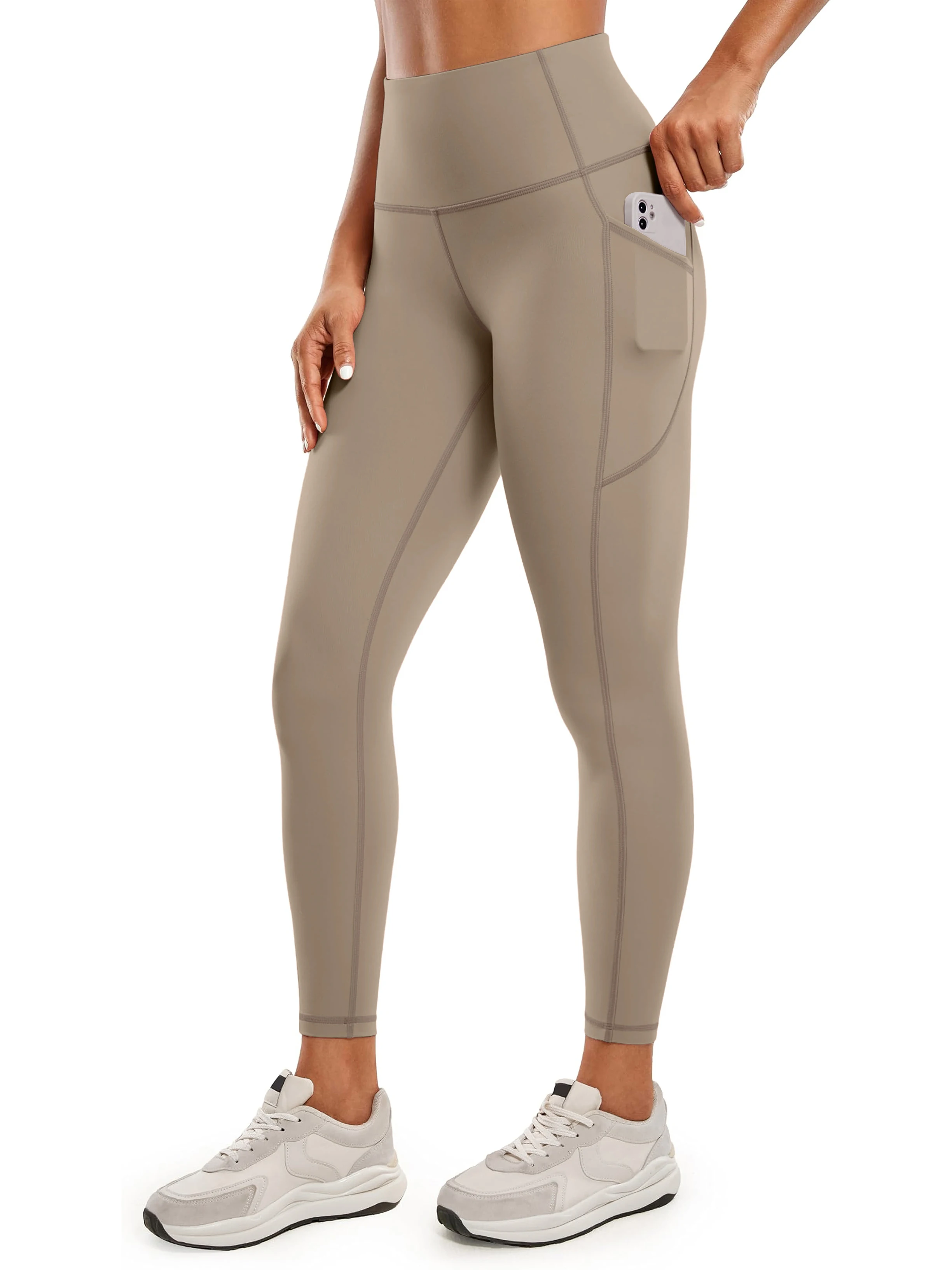 Pantalon élastique taille haute pour femme, pantalon de course respirant, pantalon de sport à fond 9 points, séchage rapide