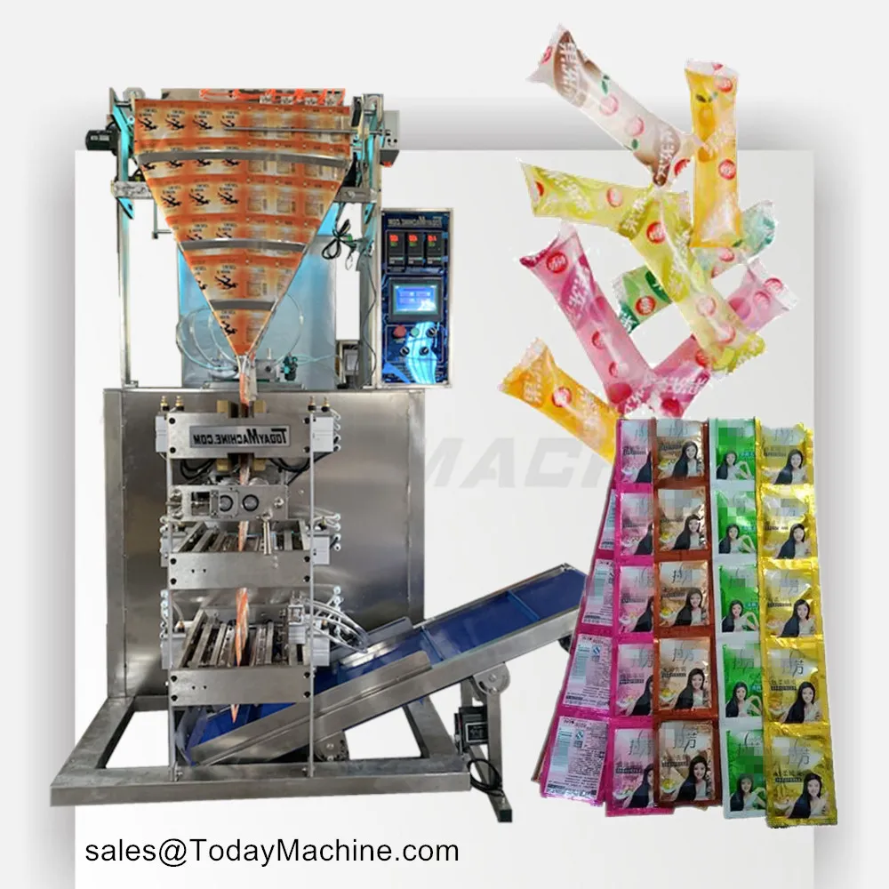 Multi Lane Stick Pack Automatic Liquid Energy Gel Packaging Machine