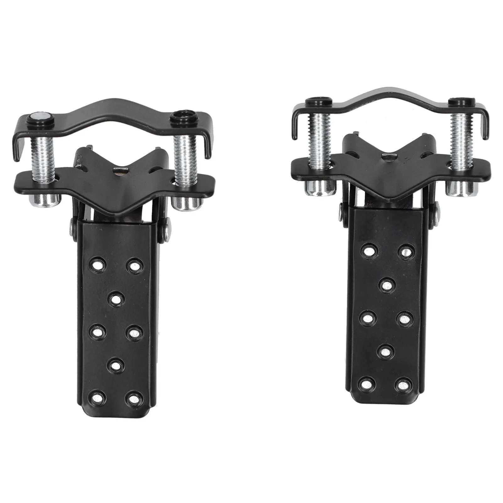 Foldable Footrest Foot Step Pegs Steel Pedal Black Universal for Retro Motorcycle ATV Foot Pegs Foot Rest Motorcycle Footpegs