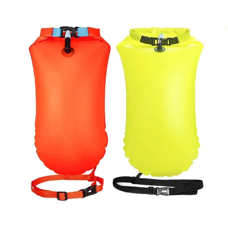 PVC Inflatable Safe Swim Safety Buoy, Water Sports Swimming Waterproof Bag