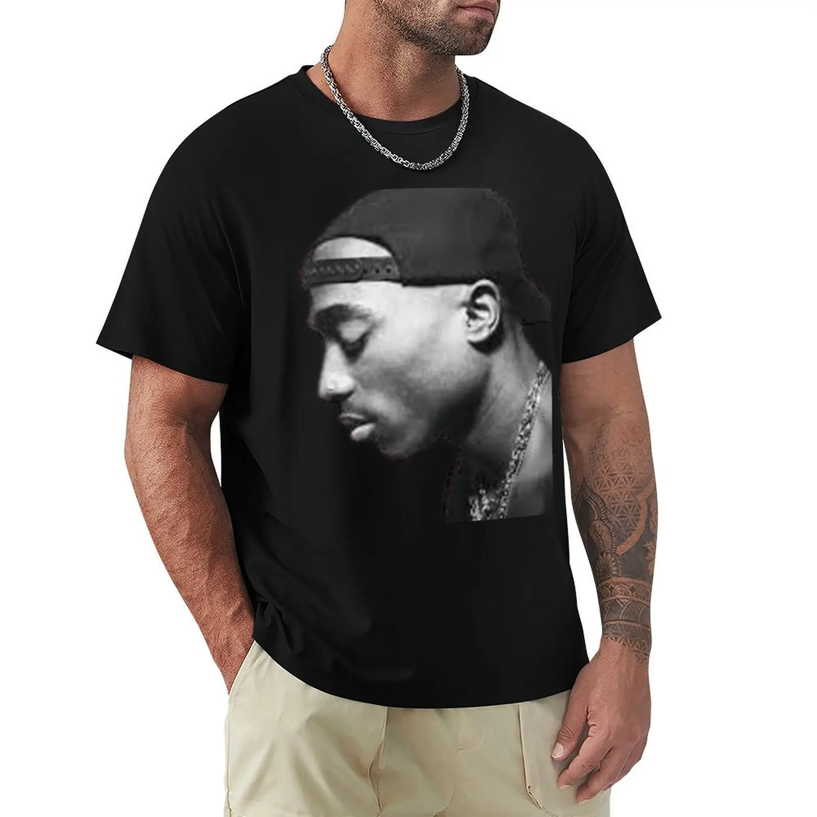 Tupac T-Shirt Relaxed Casual Short Sleeve Tee