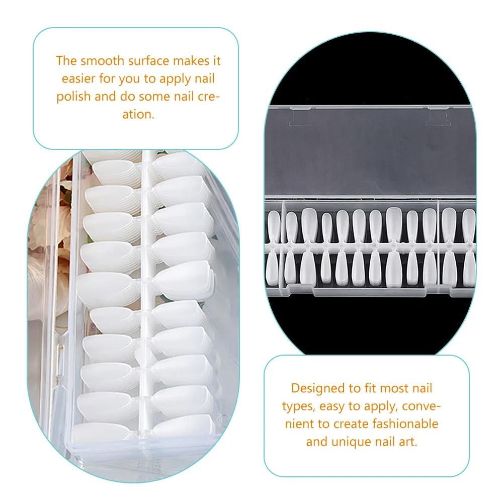 300 punte per unghie finte, unghie artificiali smerigliate, copertura completa, stampa sulle unghie, per accessori per manicure fai da te