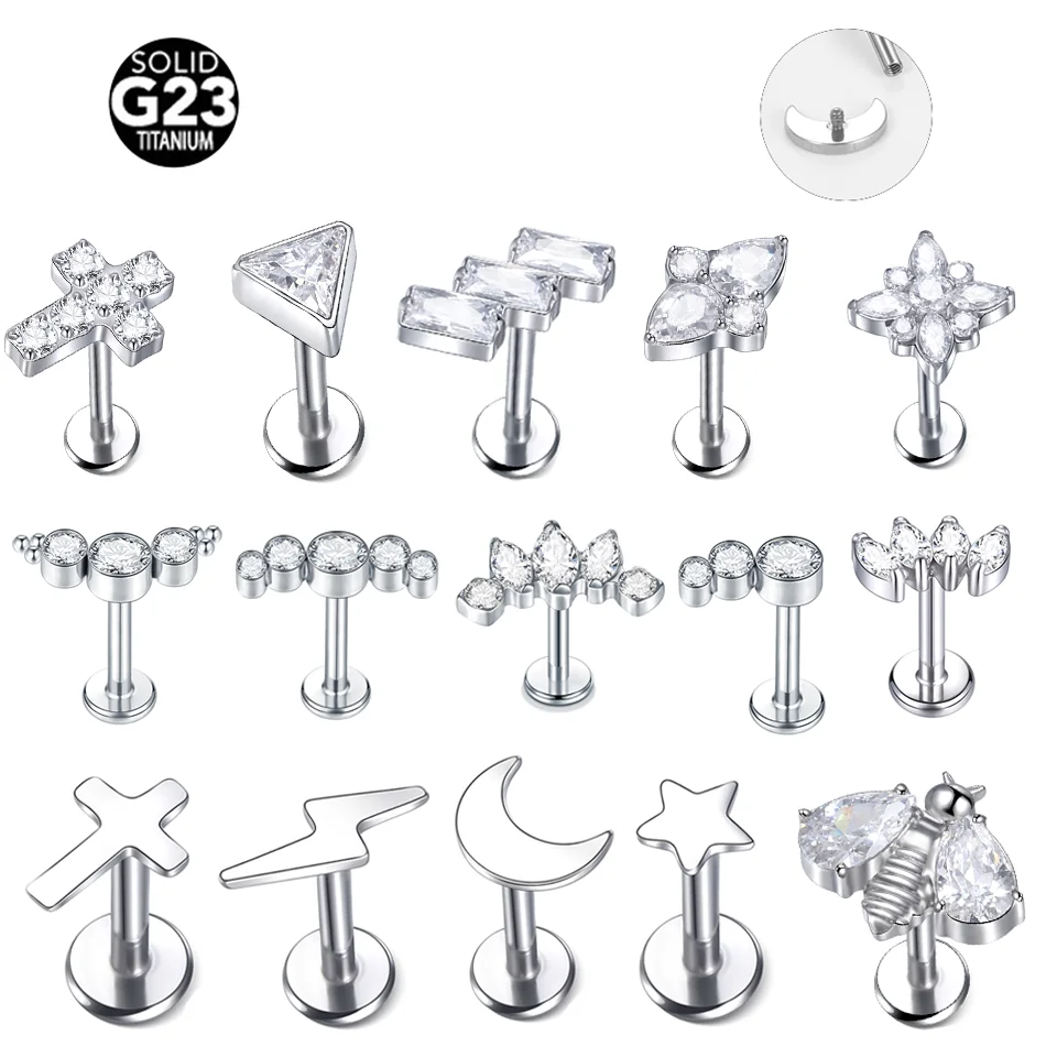 1PC White Zircon Cr… - image