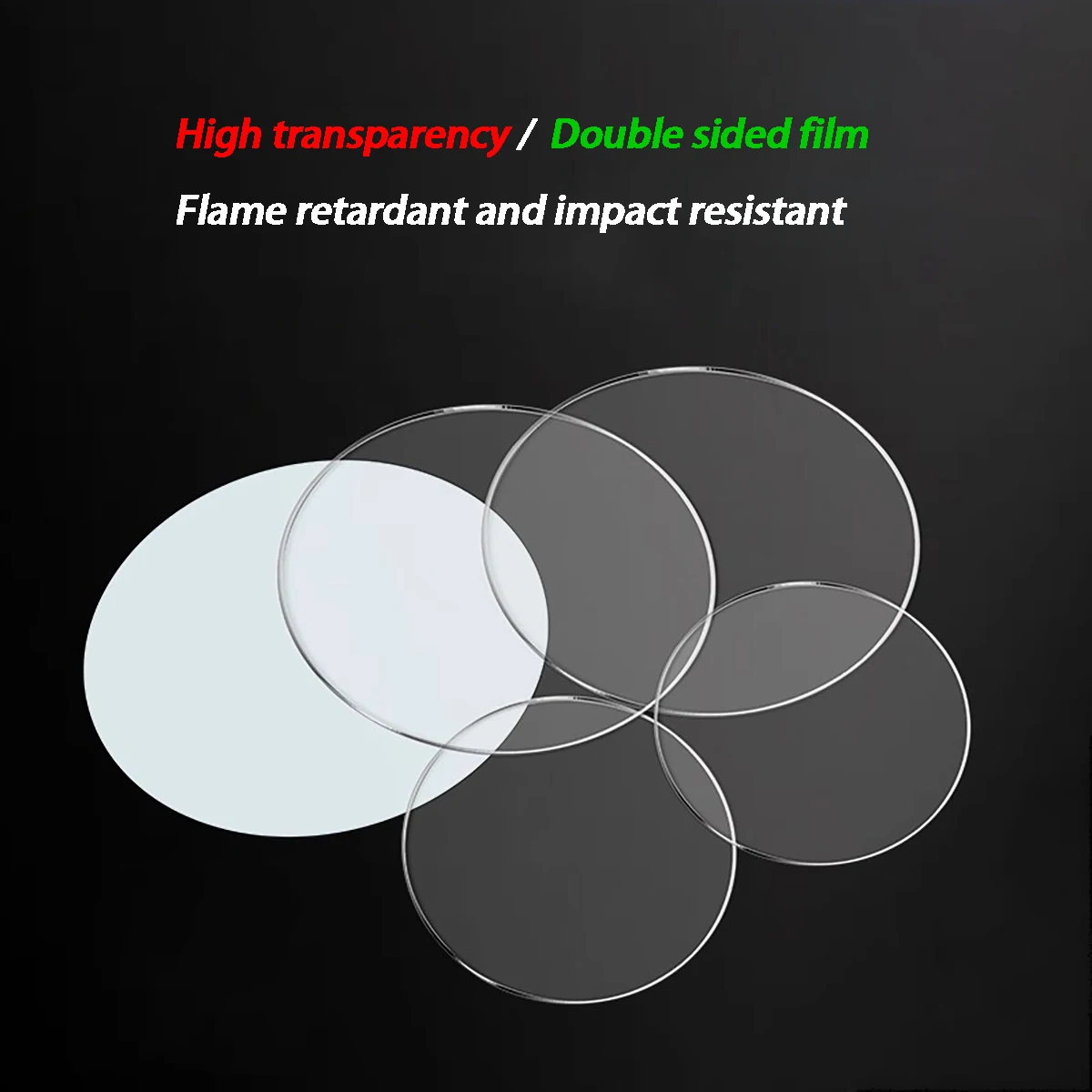 Polycarbonate Hard Plastic Board ，PC Clear Round Sheet 0.5-10mm  Impact Resistant Endurance Platefor DIY & Projects
