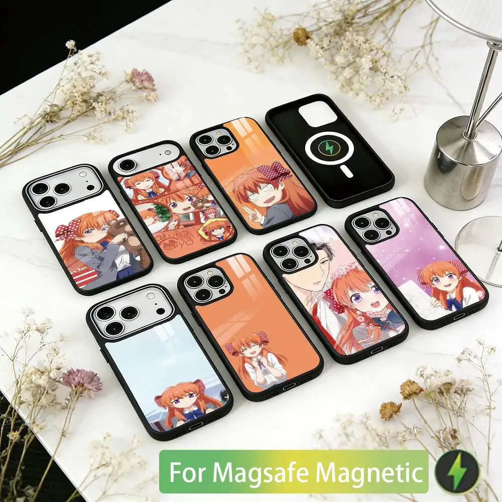 

Monthly Girls Nozaki kun Chiyo Sakura Phone Case For iPhone17,16,15,14,13,12,11 Plus,Pro Magnetic For Magsafe Wireless Charging