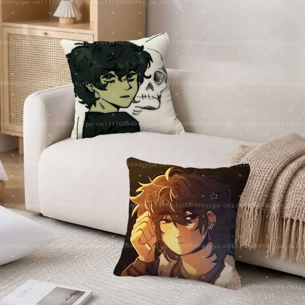 Nico Di Angelo P-Percy Jackson Throw Pillow Cushion Cases Kawaii Decorative Living Room Decor Soft Decorative Pillows