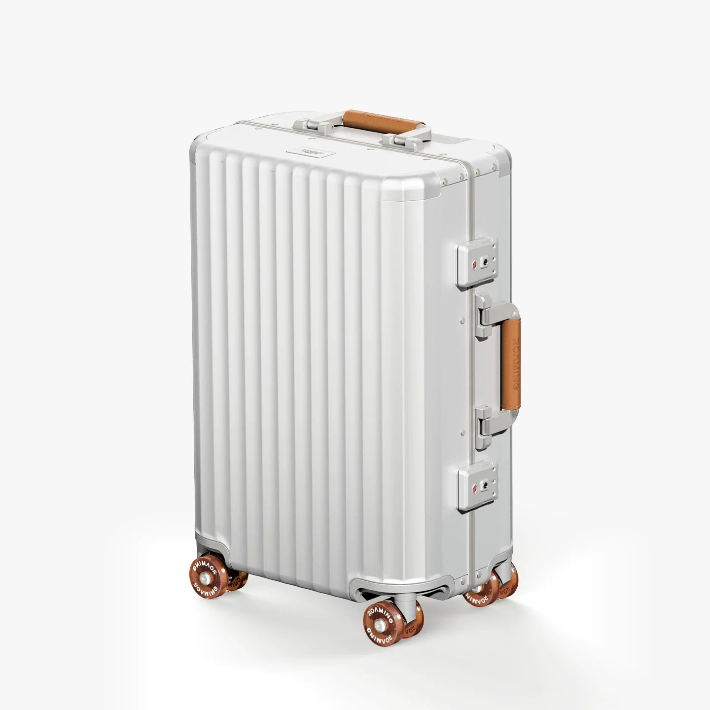 20 Inch Carry‑On Hard Travel Suitcase,All Aluminum‑Magnesium Alloy Metal Trolley Luggage,Unisex Hard Shell Case With Combination