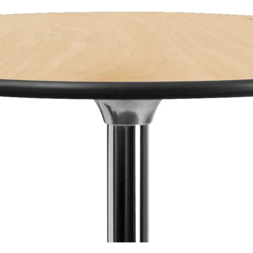 Moderne Ronde Houten Cocktailtafel, 36 Inch Diep X 36 Inch Breed X 30 Inch Hoog, Gratis Verzending