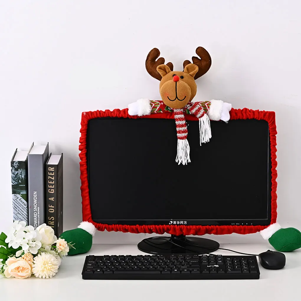 Multi-functional Christmas Computer Monitor Border Cover And Decorate Ultimate Protection Cloth