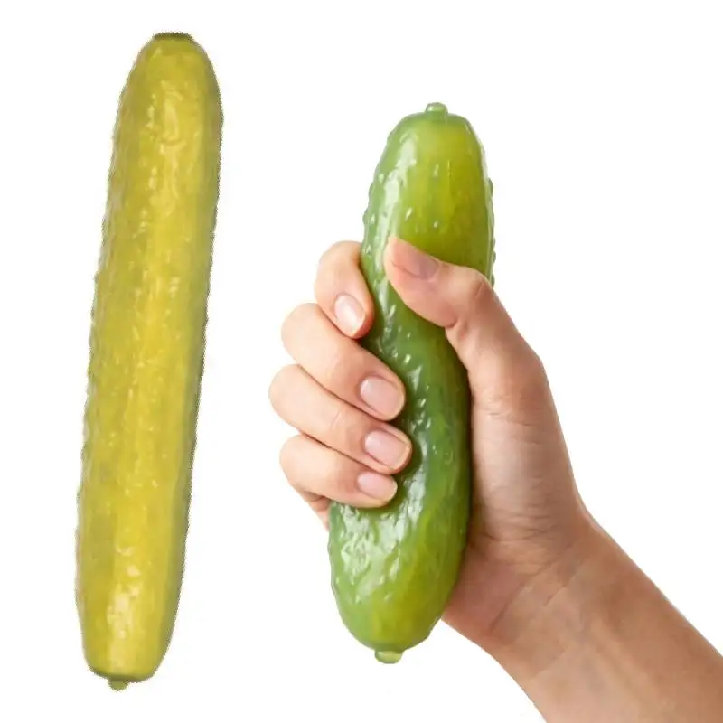 Pickle Squishy, Jumbo Squishy Pickle, Realistic Pickle Ball Relieve Stress &Anxiety, Party Favor Slow Rise Pressure Release Toys