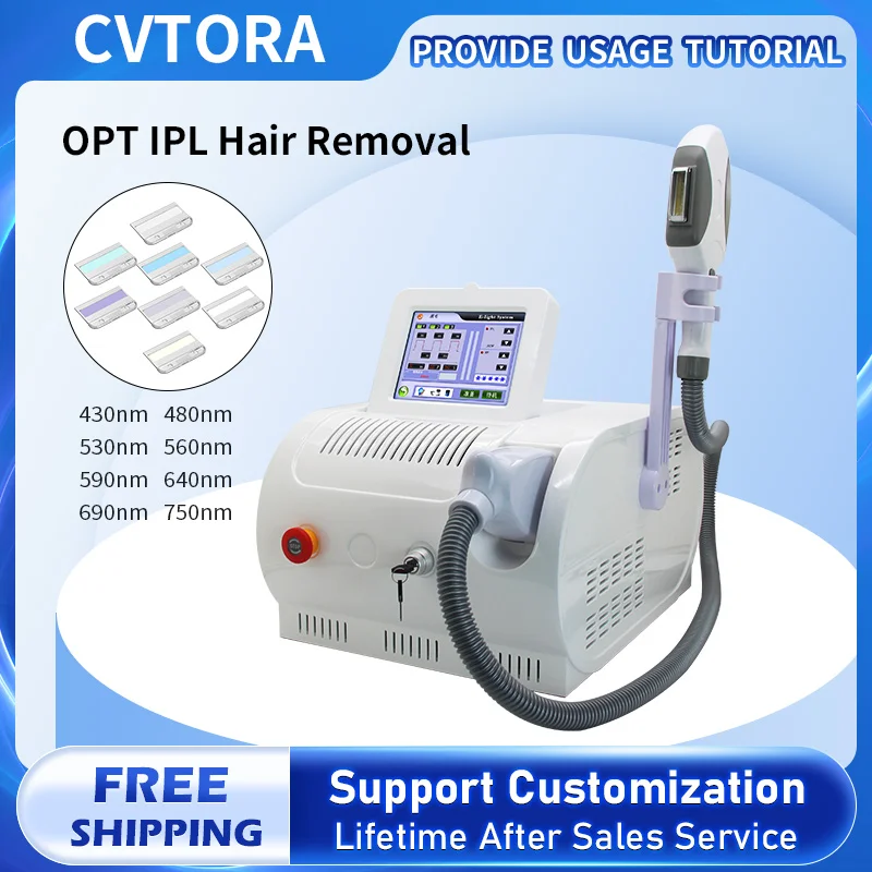 Professional IPL Laser Hair Remover  OPT 8 Filters Skin Care Skin Rejuvenation Acne Treatment 500000 Beauty Salon CE E-Light Mac