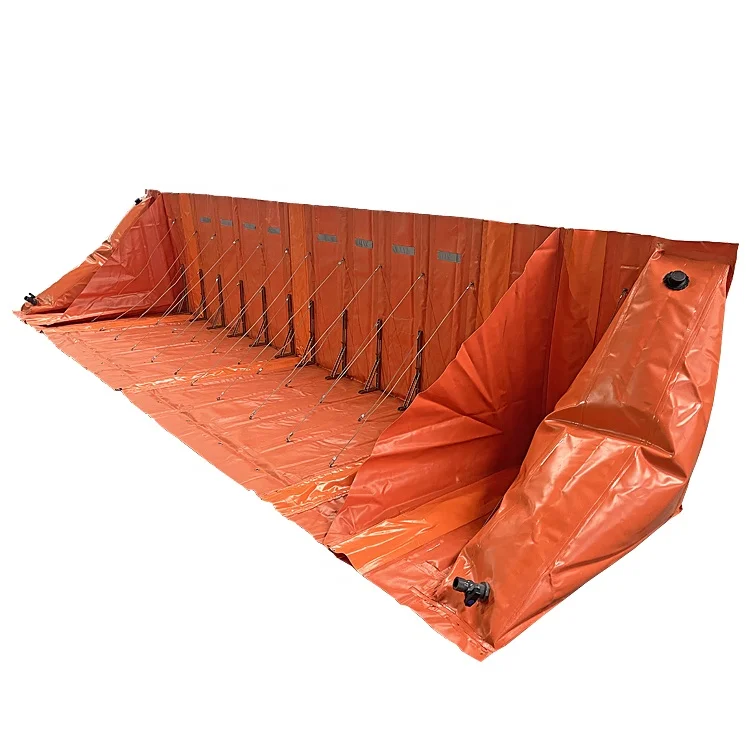Reusable Durable PVC L Shape Flood Barrier Water Gate Protection Guard Customized Product No Fixed Sizes Custom Size Customized