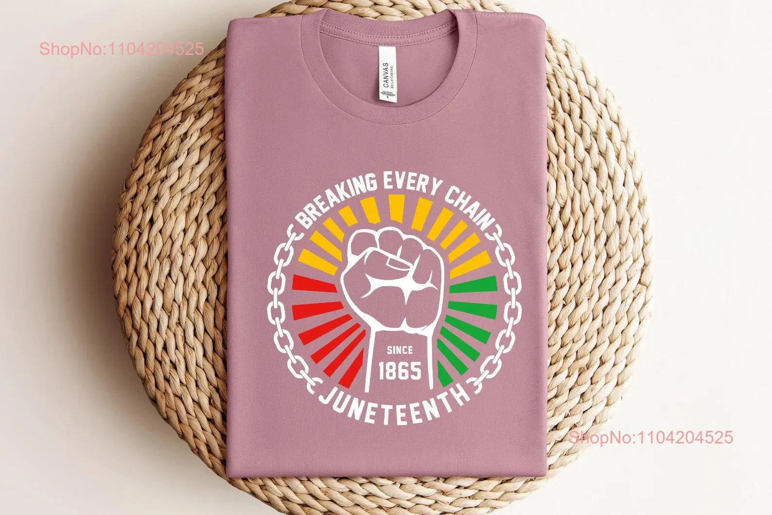 Breaking Every Chain Since 1865 Juneteenth SweaT T Shirt Freeish Black Culture Lives Matter History long or short sleeves